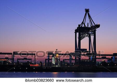 "Container bridge, gantry crane, Container Terminal Altenwerder, container port, Port of Hamburg, Hamburg, Germany, Europe" View Large Photo Image Stock Image - "Container bridge, gantry crane, Container Terminal Altenwerder, container port, Port of Hamburg, Hamburg, Germany, Europe". Fotosearch