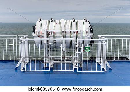 "Container for a lifeboat, inflatable boat on the Norrona ferry, North Sea, Denmark, Europe" View Large Photo Image Stock Photo - "Container for a lifeboat, inflatable boat on the Norrona ferry, North Sea, Denmark, Europe". Fotosearch