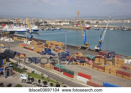 "Container port on the Adriatic coast, Durres, Durres County, Albania, Europe" View Large Photo Image Picture - "Container port on the Adriatic coast, Durres, Durres County, Albania, Europe". Fotosearch