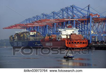 "Container ships, Hamburg-Waltershof, Port of Hamburg, Hamburg, Germany, Europe" View Large Photo Image Picture - "Container ships, Hamburg-Waltershof, Port of Hamburg, Hamburg, Germany, Europe". Fotosearch