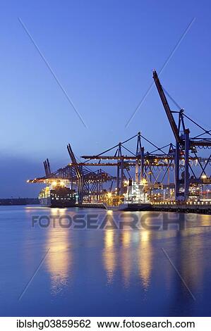"Container Terminal Burchardkai, Port of Hamburg, Hamburg, Germany, Europe" View Large Photo Image Stock Image - "Container Terminal Burchardkai, Port of Hamburg, Hamburg, Germany, Europe". Fotosearch