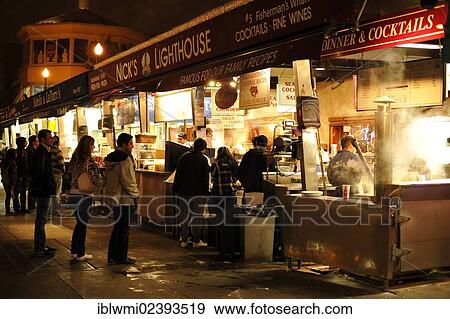 "Cook shop selling fresh crab and seafood, Pier 39, Fisherman's Wharf, San Francisco, California, United States of America, USA, PublicGround" View Large Photo Image Stock Photo - "Cook shop selling fresh crab and seafood, Pier 39, Fisherman's Wharf, San Francisco, California, United States of America, USA, PublicGround". Fotosearch