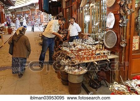 "Copper bazaar, Bazaar District, Gaziantep, Southeastern Anatolia Region, Anatolia, Turkey, Asia" View Large Photo Image Stock Photography - "Copper bazaar, Bazaar District, Gaziantep, Southeastern Anatolia Region, Anatolia, Turkey, Asia". Fotosearch