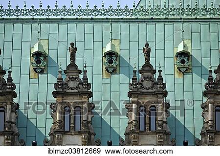 "Copper roof and dormers, City Hall, Hamburg, Germany, Europe" View Large Photo Image Stock Photo - "Copper roof and dormers, City Hall, Hamburg, Germany, Europe". Fotosearch