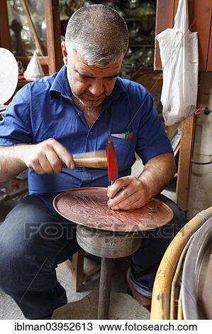 "Coppersmith, bazaar, bazaar district, Gaziantep, Southeastern Anatolia Region, Anatolia, Turkey, Asia" View Large Photo Image Stock Image - "Coppersmith, bazaar, bazaar district, Gaziantep, Southeastern Anatolia Region, Anatolia, Turkey, Asia". Fotosearch