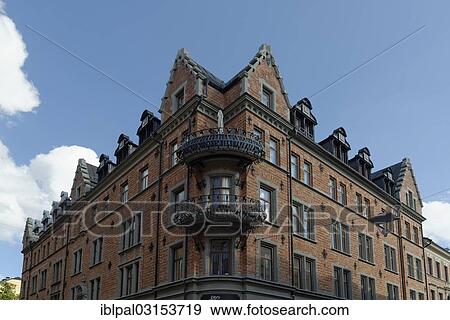 "Corner house on Goetgatan, Swedish for Goth Street, Sodermalm, Stockholm, Stockholm County, Sweden, Europe" View Large Photo Image Stock Photo - "Corner house on Goetgatan, Swedish for Goth Street, Sodermalm, Stockholm, Stockholm County, Sweden, Europe". Fotosearch