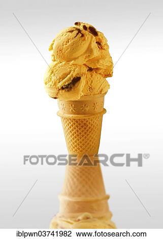 Cornish vanilla chocolate ice cream in a wafer tub View Large Photo Image Stock Image - Cornish vanilla chocolate ice cream in a wafer tub. Fotosearch