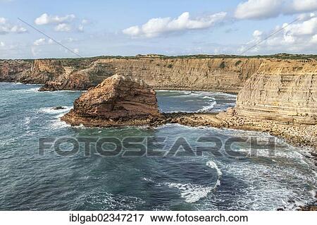"Costa Vicentina beach and cliffs, Algarve, Portugal, Europe" View Large Photo Image Stock Photo - "Costa Vicentina beach and cliffs, Algarve, Portugal, Europe". Fotosearch
