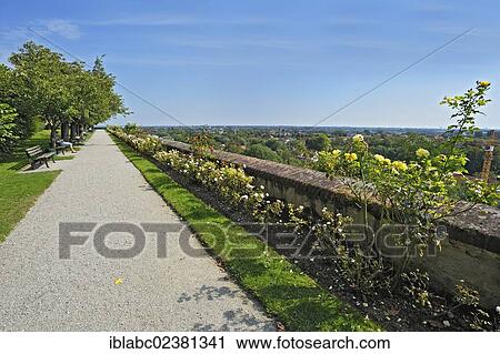Stock Image - "Court Garden of Dachau Palace, Dachau, Bavaria, Germany, Europe". Fotosearch