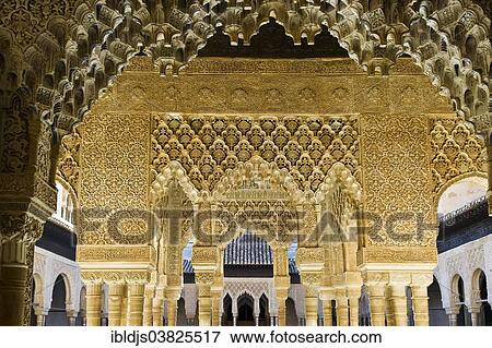 "Court Of Lions, Alhambra, UNESCO World Cultural Heritage Site, Granada, Andalusia, Spain, Europe" View Large Photo Image Stock Photo - "Court Of Lions, Alhambra, UNESCO World Cultural Heritage Site, Granada, Andalusia, Spain, Europe". Fotosearch