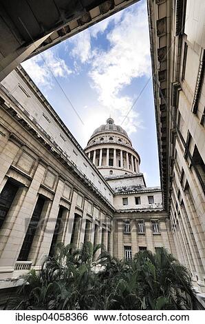 "Courtyard in the Capitol, El Capitolio, Havana, Cuba, North America" View Large Photo Image Stock Photograph - "Courtyard in the Capitol, El Capitolio, Havana, Cuba, North America". Fotosearch
