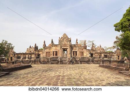 "Courtyard, Khmer temple Prasat Muang Tam, Buriram province, Thailand, Asia" View Large Photo Image Stock Photograph - "Courtyard, Khmer temple Prasat Muang Tam, Buriram province, Thailand, Asia". Fotosearch