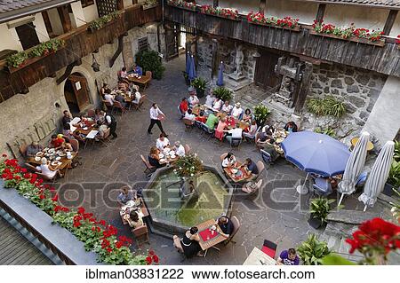 "Courtyard of Schattenburg Castle with a restaurant, Feldkirch, Vorarlberg, Austria, Europe" View Large Photo Image Stock Image - "Courtyard of Schattenburg Castle with a restaurant, Feldkirch, Vorarlberg, Austria, Europe". Fotosearch