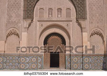"Courtyard of the Ali Ben Youssef Madrasa, historic center, Marrakesh, Marrakesh-Tensift-El Haouz region, Morocco, Africa" View Large Photo Image Picture - "Courtyard of the Ali Ben Youssef Madrasa, historic center, Marrakesh, Marrakesh-Tensift-El Haouz region, Morocco, Africa". Fotosearch
