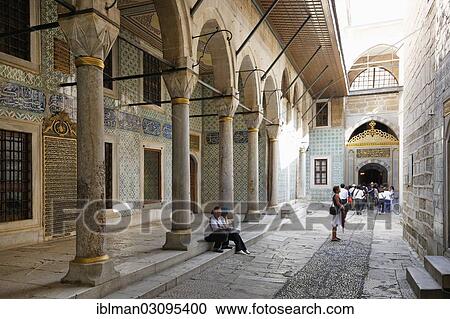 "Courtyard of the black eunuchs in the Harem, Topkapi Palace, Topkapi Sarayi, Topkapi-Sarayi, Sultanahmet, Istanbul, European side, Istanbul Province, Turkey, European side, Europe" View Large Photo Image Stock Image - "Courtyard of the black eunuchs in the Harem, Topkapi Palace, Topkapi Sarayi, Topkapi-Sarayi, Sultanahmet, Istanbul, European side, Istanbul Province, Turkey, European side, Europe". Fotosearch