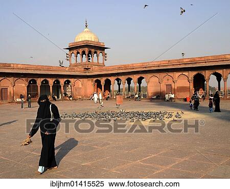 "Courtyard of the Friday Mosque Jama Masjid, Old Delhi, Uttar Pradesh, North India, India, South Asia, Asia" View Large Photo Image Stock Photography - "Courtyard of the Friday Mosque Jama Masjid, Old Delhi, Uttar Pradesh, North India, India, South Asia, Asia". Fotosearch