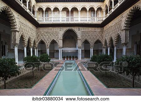 "Courtyard of the Maidens, Patio de las Doncellas, Alcazar of Seville, Seville province, Andalusia, Spain, Europe" View Large Photo Image Picture - "Courtyard of the Maidens, Patio de las Doncellas, Alcazar of Seville, Seville province, Andalusia, Spain, Europe". Fotosearch