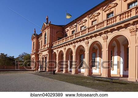 Stock Photo - "Courtyard, Schloss Rastatt palace, Baden-Wurttemberg, Germany, Europe". Fotosearch