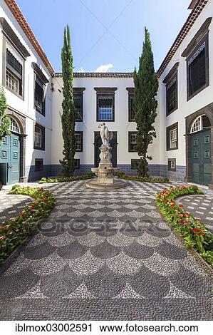 "Courtyard, town hall or Camara Municipal of Funchal, Praco do Municipio, Santa Luzia, Funchal, Madeira, Portugal, Europe" View Large Photo Image Stock Image - "Courtyard, town hall or Camara Municipal of Funchal, Praco do Municipio, Santa Luzia, Funchal, Madeira, Portugal, Europe". Fotosearch