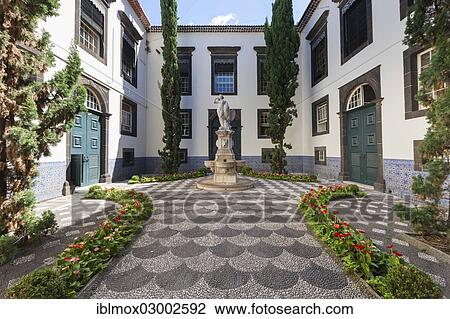 "Courtyard, town hall or Camara Municipal of Funchal, Praco do Municipio, Santa Luzia, Funchal, Madeira, Portugal, Europe" View Large Photo Image Stock Image - "Courtyard, town hall or Camara Municipal of Funchal, Praco do Municipio, Santa Luzia, Funchal, Madeira, Portugal, Europe". Fotosearch