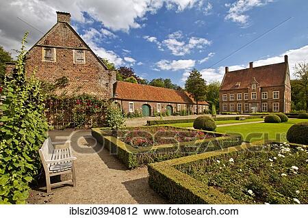 "Courtyard, Wasserburg Haus Welbergen moated castle, Ochtrup, Munsterland, North Rhine-Westphalia, Germany, Europe" View Large Photo Image Stock Image - "Courtyard, Wasserburg Haus Welbergen moated castle, Ochtrup, Munsterland, North Rhine-Westphalia, Germany, Europe". Fotosearch