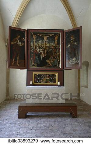 Stock Photo - "Cranach altar in the Merseburg royal chapel, Merseburg, Saxony-Anhalt, Germany, Europe". Fotosearch