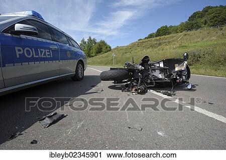 "Crash site, motorcycle accident on the L 1150 motorway between Welzheim and Haubersbronn, Baden-Wuerttemberg, Germany, Europe" View Large Photo Image Stock Image - "Crash site, motorcycle accident on the L 1150 motorway between Welzheim and Haubersbronn, Baden-Wuerttemberg, Germany, Europe". Fotosearch