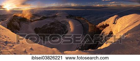 "Crater of Cotopaxi Volcano at sunrise, Quito, Ecuador, South America" View Large Photo Image Stock Image - "Crater of Cotopaxi Volcano at sunrise, Quito, Ecuador, South America". Fotosearch