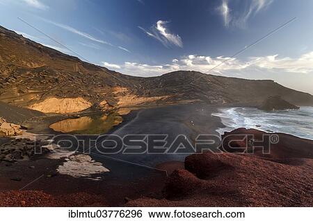 "Crater of the volcano Montana de Golfo, near El Golfo, Lanzarote, Canary Islands, Spain, Europe" View Large Photo Image Stock Photograph - "Crater of the volcano Montana de Golfo, near El Golfo, Lanzarote, Canary Islands, Spain, Europe". Fotosearch