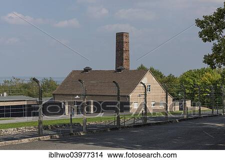 "Crematorium and reconstructed fence, Buchenwald concentration camp, Weimar, Thuringia, Germany, Europe" View Large Photo Image Picture - "Crematorium and reconstructed fence, Buchenwald concentration camp, Weimar, Thuringia, Germany, Europe". Fotosearch