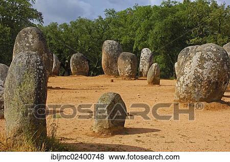"Cromeleque dos Almendres, Megalithic Site, Evora, Alentejo, Portugal, Europe" View Large Photo Image Stock Photo - "Cromeleque dos Almendres, Megalithic Site, Evora, Alentejo, Portugal, Europe". Fotosearch