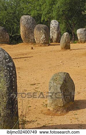 "Cromeleque dos Almendres, Megalithic Site, Evora, Alentejo, Portugal, Europe" View Large Photo Image Stock Photo - "Cromeleque dos Almendres, Megalithic Site, Evora, Alentejo, Portugal, Europe". Fotosearch