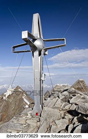 "Cross on the summit of Mt Zuckerhutl, South Tyrol, Trentino-Alto Adige, Italy, Europe" View Large Photo Image Stock Photo - "Cross on the summit of Mt Zuckerhutl, South Tyrol, Trentino-Alto Adige, Italy, Europe". Fotosearch
