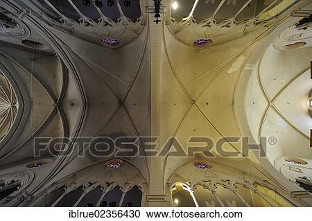 "Cross-ribbed vault, church Collegiale Sainte-Croix, Montelimar, France, Europe" View Large Photo Image Stock Image - "Cross-ribbed vault, church Collegiale Sainte-Croix, Montelimar, France, Europe". Fotosearch