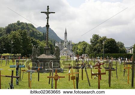 "Crosses erected by pilgrims, pilgrimage site, Lourdes, Midi-Pyrenees region, department of Hautes-Pyrenees, France, Europe" View Large Photo Image Stock Photography - "Crosses erected by pilgrims, pilgrimage site, Lourdes, Midi-Pyrenees region, department of Hautes-Pyrenees, France, Europe". Fotosearch