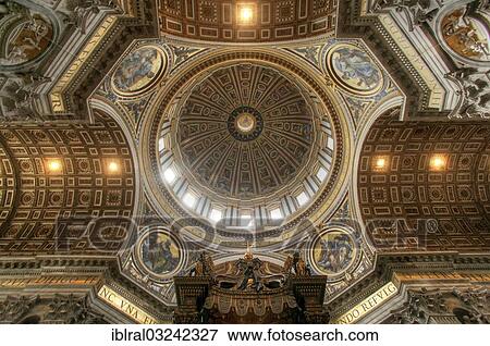 "Crossing or intersection in the dome area of? Çï? ÇïSt. Peter's Basilica, Fontana di Trevi, Rome, Lazio, Italy, Europe" View Large Photo Image Stock Photo - "Crossing or intersection in the dome area of? Çï? ÇïSt. Peter's Basilica, Fontana di Trevi, Rome, Lazio, Italy, Europe". Fotosearch