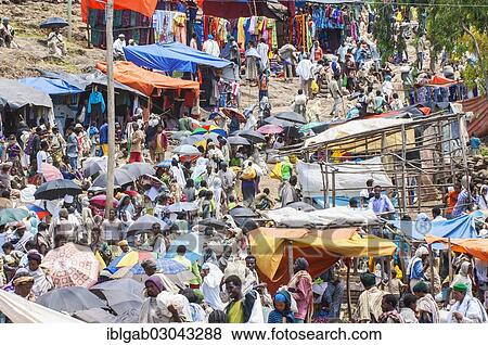 "Crowded Lalibela market, Lalibela, Amhara Region, Ethiopia, Africa" View Large Photo Image Stock Photo - "Crowded Lalibela market, Lalibela, Amhara Region, Ethiopia, Africa". Fotosearch