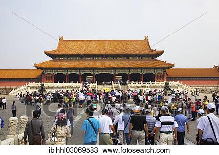 "Crowds at the Forbidden City, Verbotene Stadt, Beijing, China, People's Republic of China, Asia" View Large Photo Image Stock Image - "Crowds at the Forbidden City, Verbotene Stadt, Beijing, China, People's Republic of China, Asia". Fotosearch