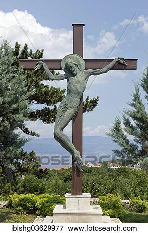 "Crucifix above Vrbnik, Vrbnik, Krk, Kvarner Gulf, Croatia, Europe" View Large Photo Image Stock Photo - "Crucifix above Vrbnik, Vrbnik, Krk, Kvarner Gulf, Croatia, Europe". Fotosearch