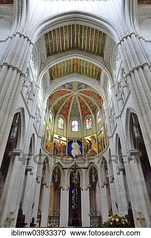 "Crucifix, painted ceiling of the dome, Almudena Cathedral, Madrid, Spain, Europe" View Large Photo Image Stock Image - "Crucifix, painted ceiling of the dome, Almudena Cathedral, Madrid, Spain, Europe". Fotosearch
