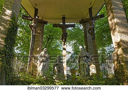 "Crucifixion group in front of the Capuchin Monastery, Kapuzinerberg, Salzburg, Salzburg State, Austria, Europe" View Large Photo Image Stock Photo - "Crucifixion group in front of the Capuchin Monastery, Kapuzinerberg, Salzburg, Salzburg State, Austria, Europe". Fotosearch