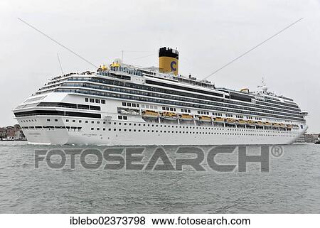 "Cruise liner Costa Fascinosa, built in 2012, 290m, 3800 passengers, leaving the port of Venice, Venice, Veneto, Italy, Europe" View Large Photo Image Stock Photo - "Cruise liner Costa Fascinosa, built in 2012, 290m, 3800 passengers, leaving the port of Venice, Venice, Veneto, Italy, Europe". Fotosearch