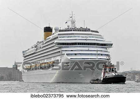 "Cruise liner Costa Fascinosa, built in 2012, 290m, 3800 passengers, leaving the port of Venice, Venice, Veneto, Italy, Europe" View Large Photo Image Stock Photography - "Cruise liner Costa Fascinosa, built in 2012, 290m, 3800 passengers, leaving the port of Venice, Venice, Veneto, Italy, Europe". Fotosearch