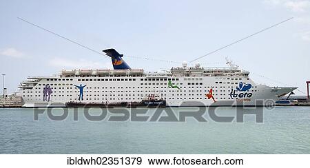 "Cruise ship, Grand Holiday from Ibero Cruceros, in Port Vell, Barcelona, Catalonia, Spain, Europe" View Large Photo Image Stock Photo - "Cruise ship, Grand Holiday from Ibero Cruceros, in Port Vell, Barcelona, Catalonia, Spain, Europe". Fotosearch