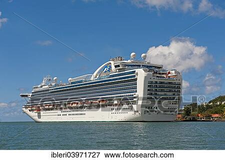"Cruise ship in Castries harbour, Charlotte, Castries, Saint Lucia, North America" View Large Photo Image Stock Photo - "Cruise ship in Castries harbour, Charlotte, Castries, Saint Lucia, North America". Fotosearch