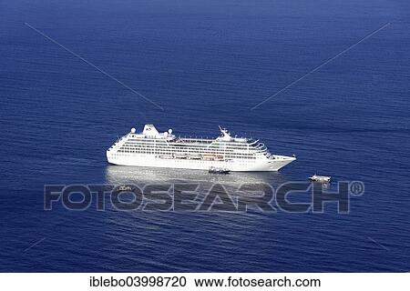 "Cruise ship OCEAN PRINCESS, 670 passengers, built in 1999, 179m long, Thira, Santorini, Cyclades, Greece, Europe" View Large Photo Image Stock Image - "Cruise ship OCEAN PRINCESS, 670 passengers, built in 1999, 179m long, Thira, Santorini, Cyclades, Greece, Europe". Fotosearch