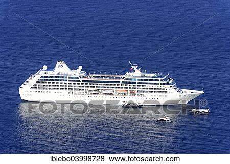 "Cruise ship OCEAN PRINCESS, 670 passengers, built in 1999, 179m long, Thira, Santorini, Cyclades, Greece, Europe" View Large Photo Image Stock Photo - "Cruise ship OCEAN PRINCESS, 670 passengers, built in 1999, 179m long, Thira, Santorini, Cyclades, Greece, Europe". Fotosearch