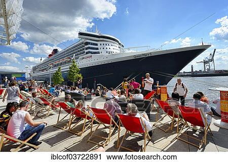 "Cruise ship Queen Mary 2 at the Cruise Terminal, HafenCity, Hamburg, Hamburg, Germany, Europe" View Large Photo Image Stock Image - "Cruise ship Queen Mary 2 at the Cruise Terminal, HafenCity, Hamburg, Hamburg, Germany, Europe". Fotosearch