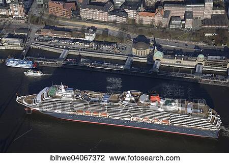 "Cruise ship Queen Victoria on the Elbe, Hamburg, Germany, Europe" View Large Photo Image Stock Image - "Cruise ship Queen Victoria on the Elbe, Hamburg, Germany, Europe". Fotosearch