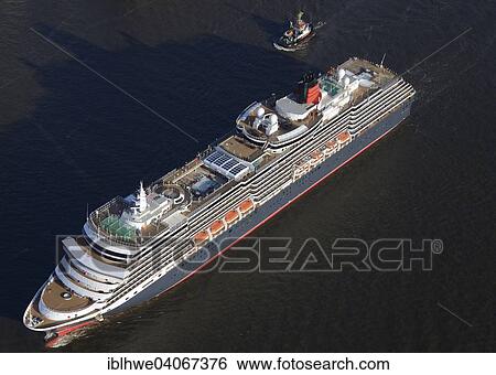 "Cruise ship Queen Victoria, accompanied by a small tugboat, Hamburg, Germany, Europe" View Large Photo Image Stock Photograph - "Cruise ship Queen Victoria, accompanied by a small tugboat, Hamburg, Germany, Europe". Fotosearch